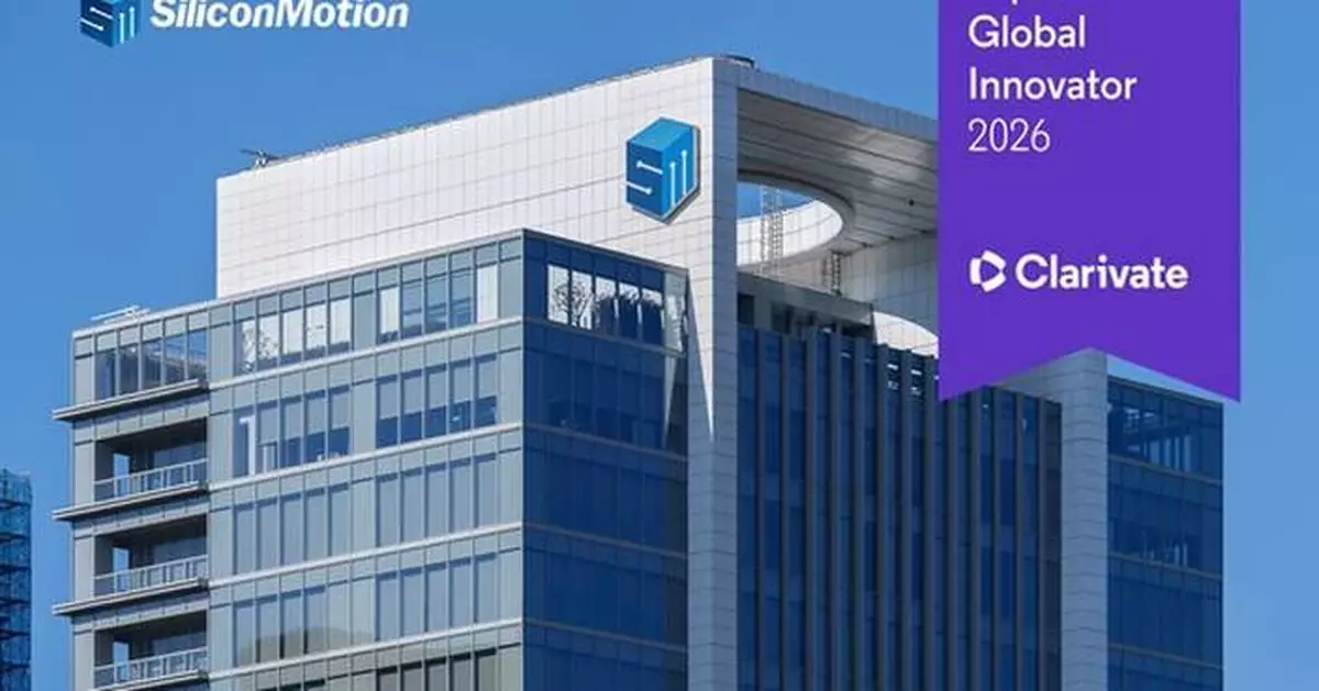 Silicon Motion Named a Clarivate Top 100 Global Innovator 2026