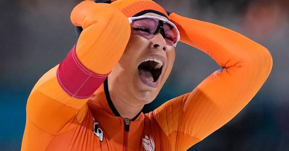 Dutch speedskater Jutta Leerdam wins women's 1,000 Olympic gold with fiancé Jake Paul in the stands