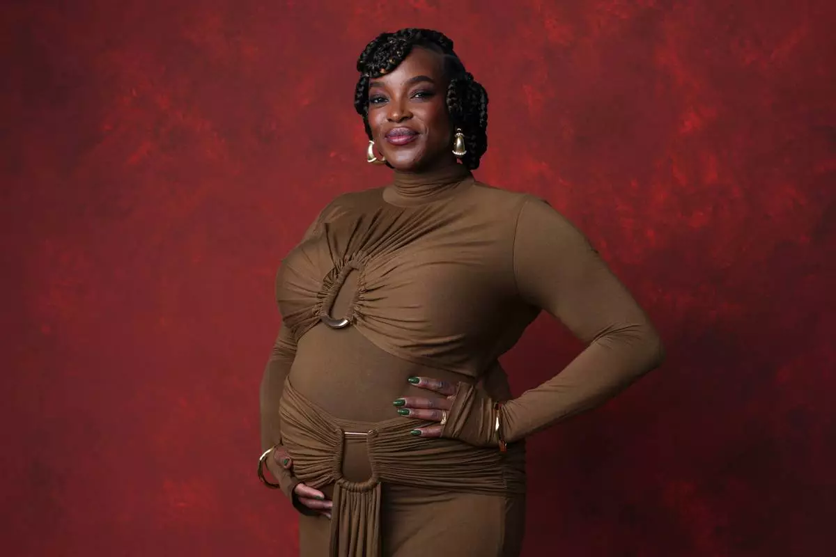Wunmi Mosaku poses for a portrait during the 98th Academy Awards Oscar nominees luncheon on Tuesday, Feb. 10, 2026, at the Beverly Hilton Hotel in Beverly Hills, Calif. (AP Photo/Chris Pizzello)
