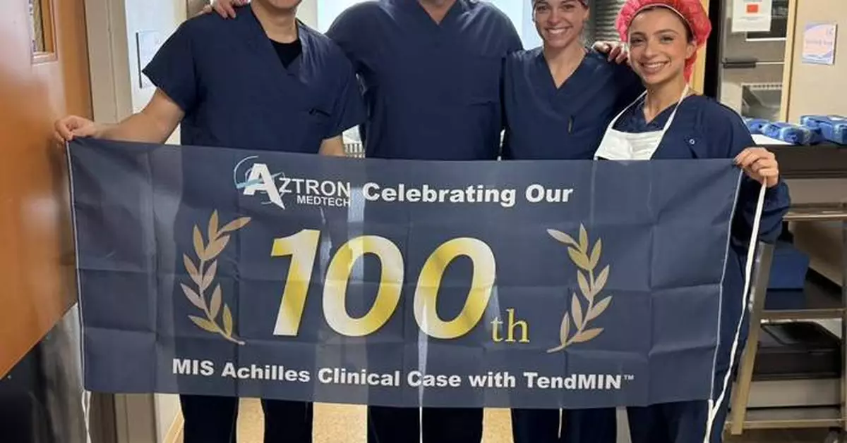 Aztron Medtech Surpasses 100 U.S. TendMIN® Procedures, Reflecting Sustained Adoption in Minimally Invasive Achilles Tendon Repair