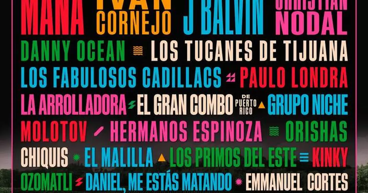 Maná, Ivan Cornejo, J Balvin, and Christian Nodal to Headline 2026 Festival La Onda