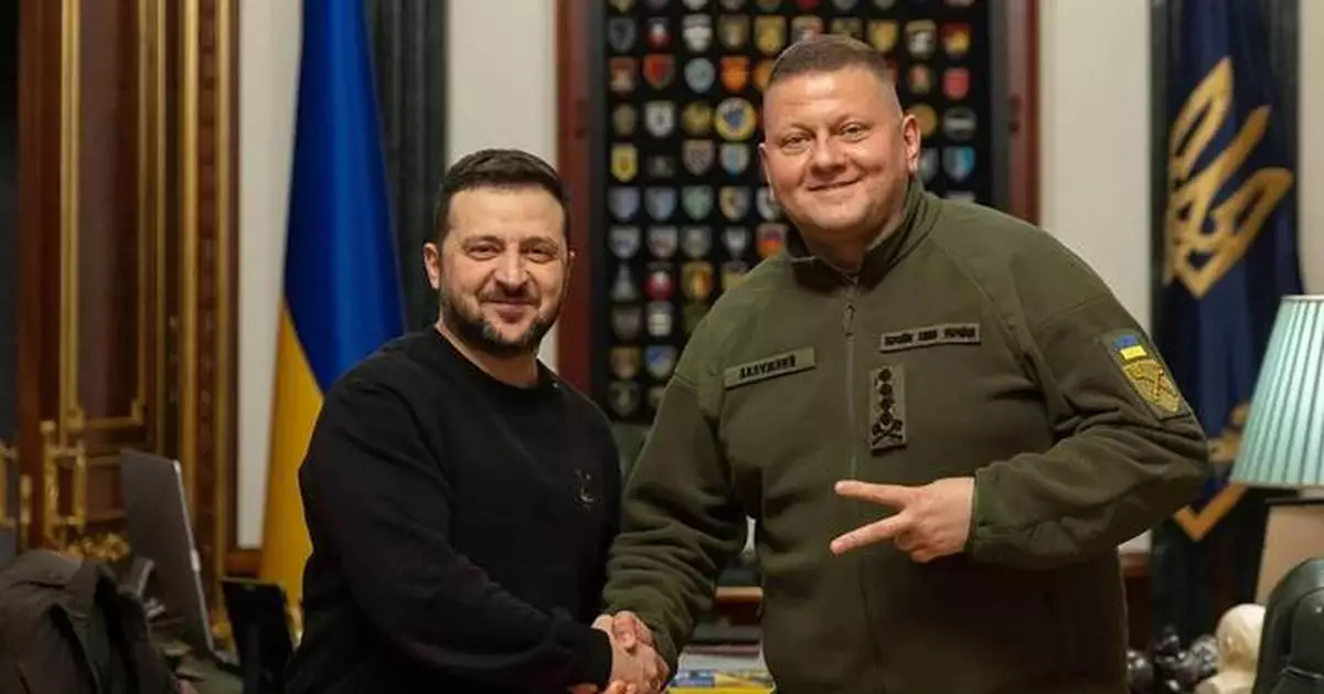 Former army chief seen as Zelenskyy's top rival reveals to AP a rift between them