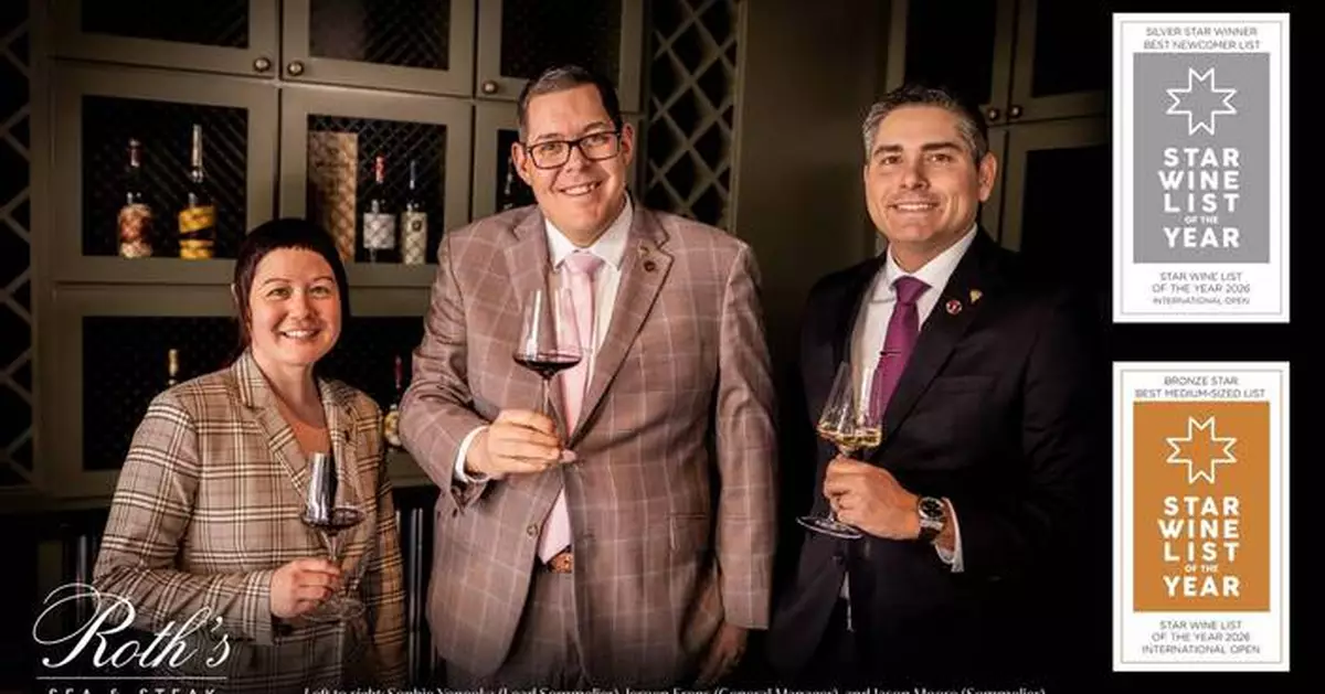 VENU’s Roth’s Sea &amp; Steak Recognized Among the Best Wine Programs in The Americas