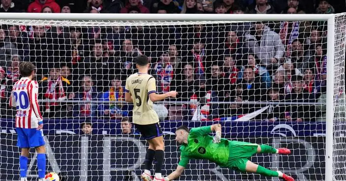 Goalkeeper's gaffe as Barcelona concedes four goals in 1st half in big Copa loss to Atletico