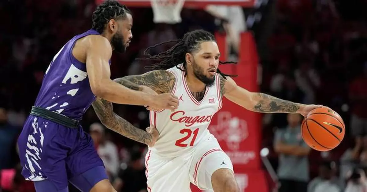 Emanuel Sharp scores 23, No. 3 Houston downs Kansas State 78-64