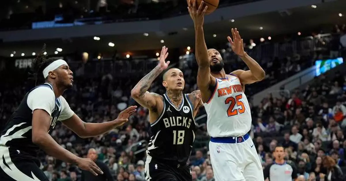 Brunson scores 27 points, Anunoby 24 as the Knicks cruise past the Bucks 127-98