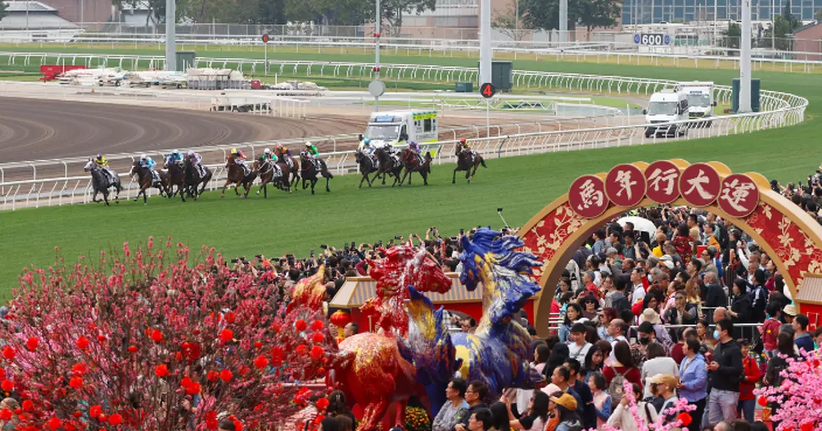 On the Year of the Horse Raceday, over 98,000 people gathered at Sha Tin Racecourse to Celebrate the New Year