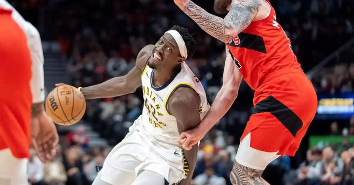 Barnes has 25 points and 14 rebounds in Raptors' 122-104 win over Pacers