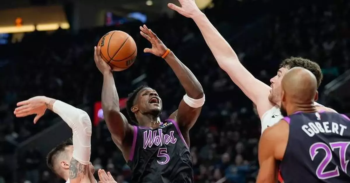 NBA fines Anthony Edwards $25,000 for throwing a ball into the stands after the halftime buzzer