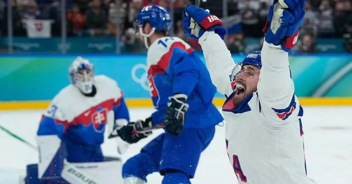 US sets up gold-medal game against Canada at the Olympics by cruising past Slovakia