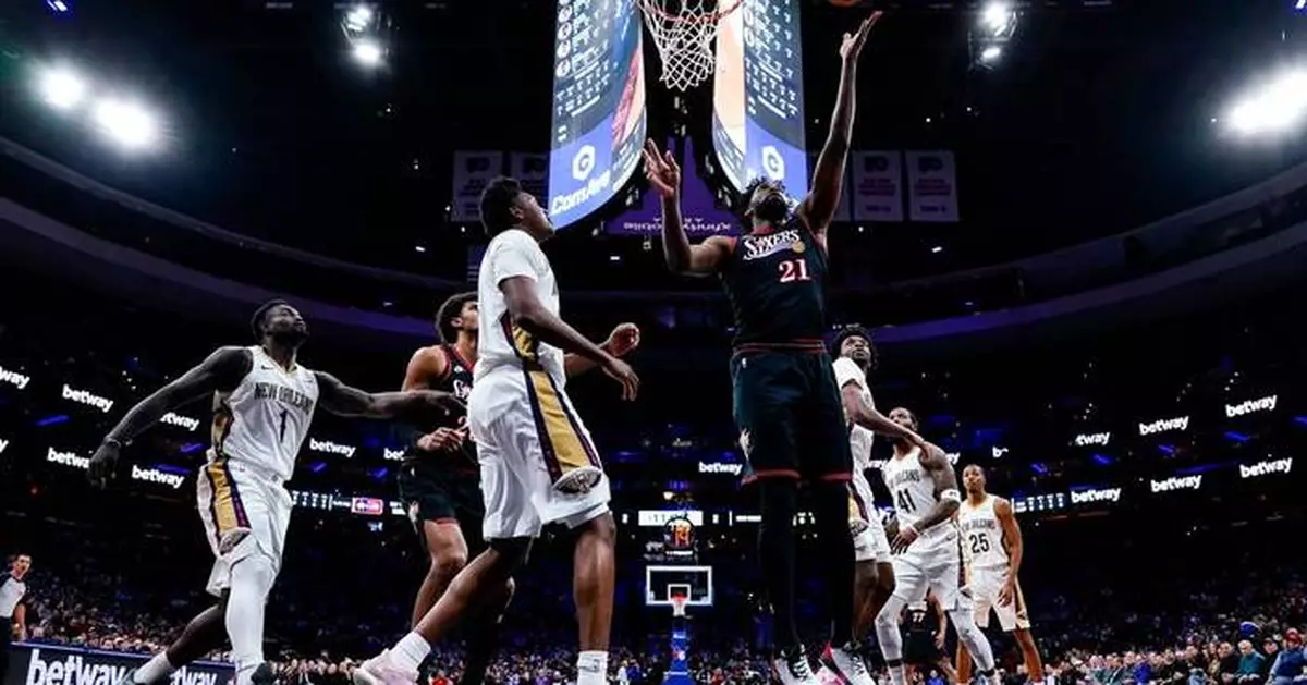 Joel Embiid's 40 points lead 76ers to victory over Pelicans after Paul George's 25-game suspension