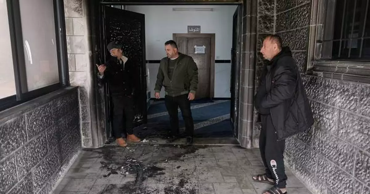 Israeli settlers torch and deface a West Bank mosque during Ramadan