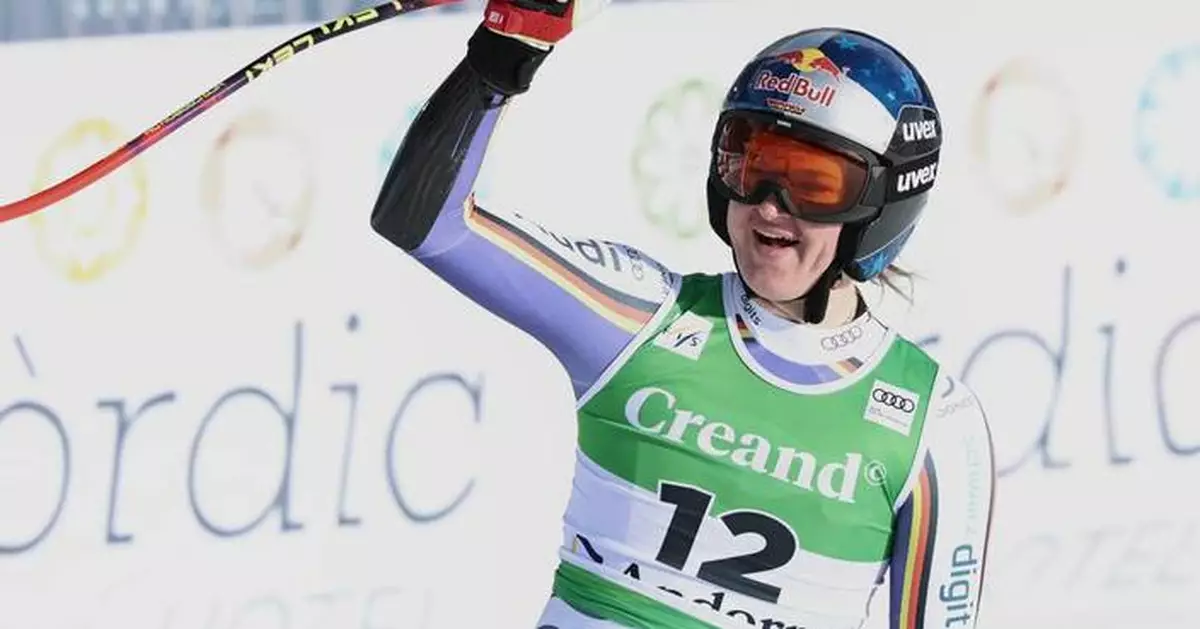German skier Emma Aicher wins super-G as fight for World Cup discipline title heats up