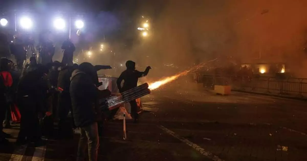 Violence breaks out at anti-government protest in Albanian capital