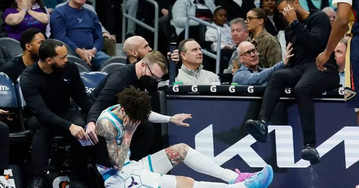 Hornets coach left feeling 'foolish' after collision leaves LaMelo Ball with a gash above his eye