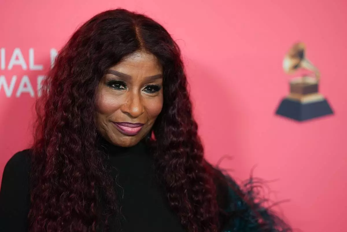 Chaka Khan arrives at the Recording Academy's Special Merit Awards on Saturday, Jan. 31, 2026, at the Wilshire Ebell Theatre in Los Angeles. (Photo by Richard Shotwell/Invision/AP)