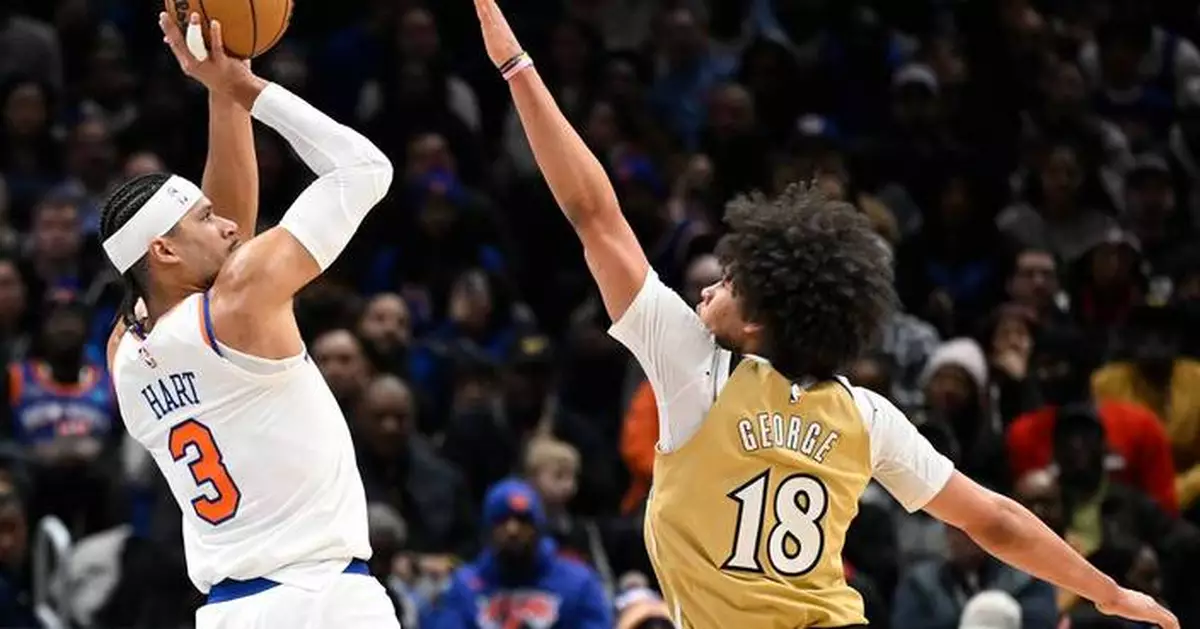 Knicks lose Hart to injury, but still win their 7th straight with ease, 132-101 over the Wizards