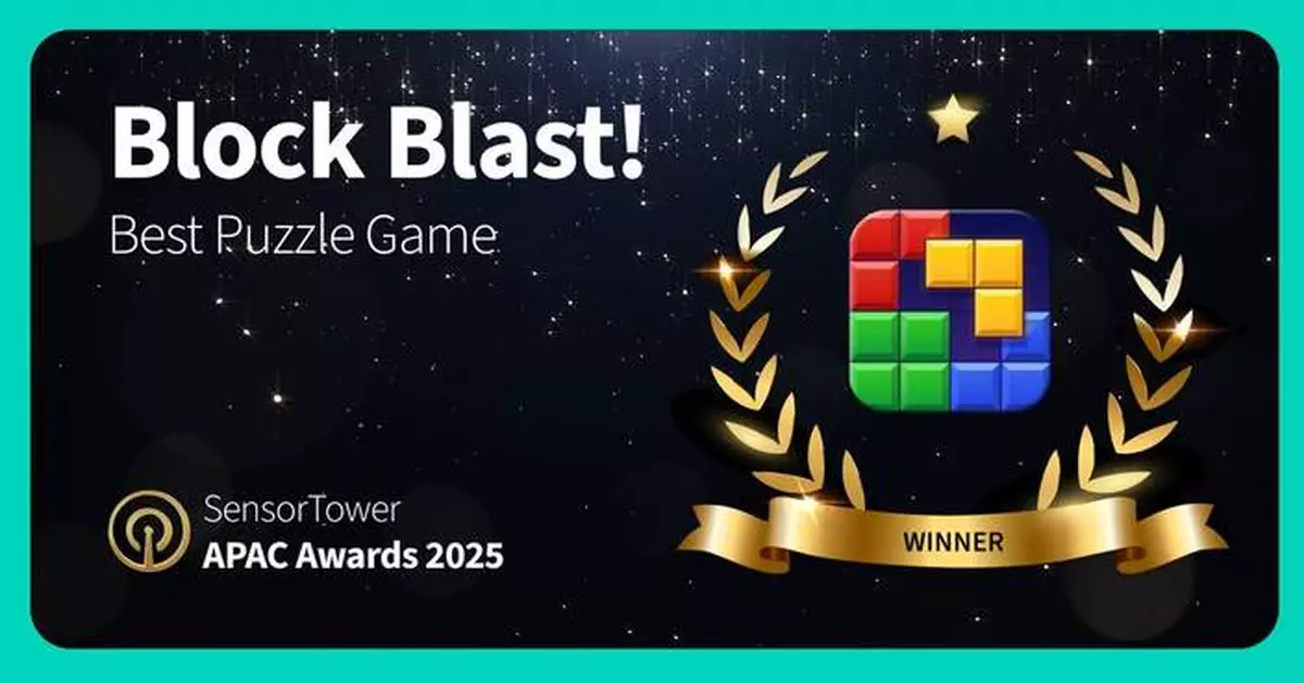 Hungry Studio’s Block Blast! Named “Best Puzzle Game” at Sensor Tower APAC Awards 2025