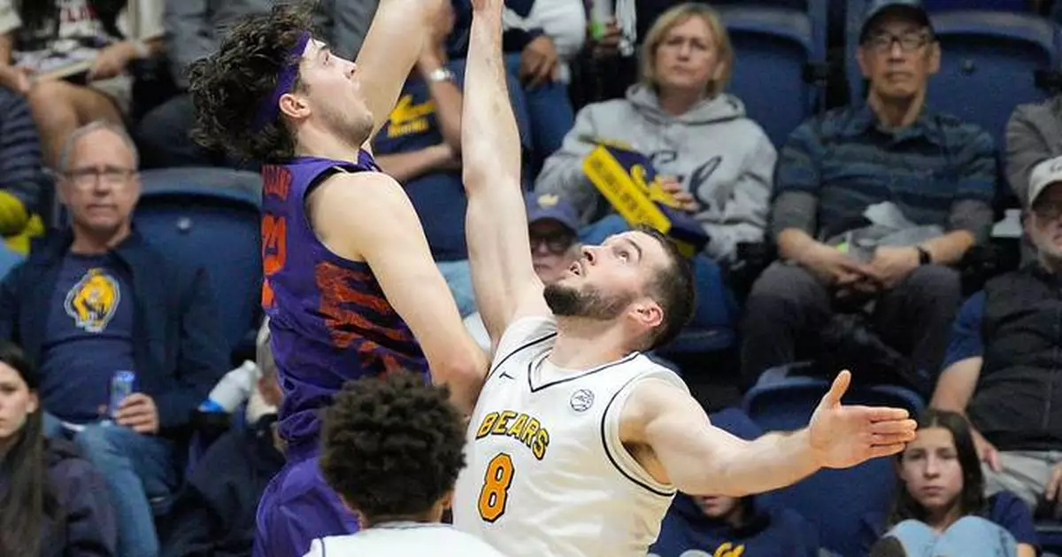 No. 20 Clemson routs California 77-55, ties Duke for first place in ACC