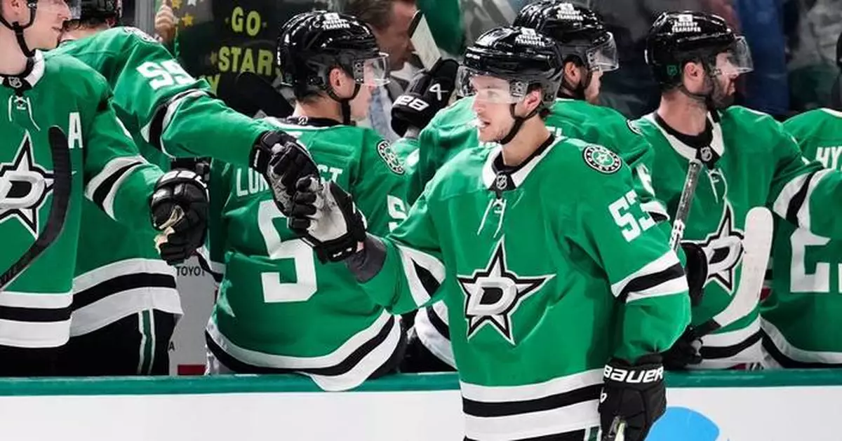 Wyatt Johnston's two goals lead Stars past Kraken 4-1