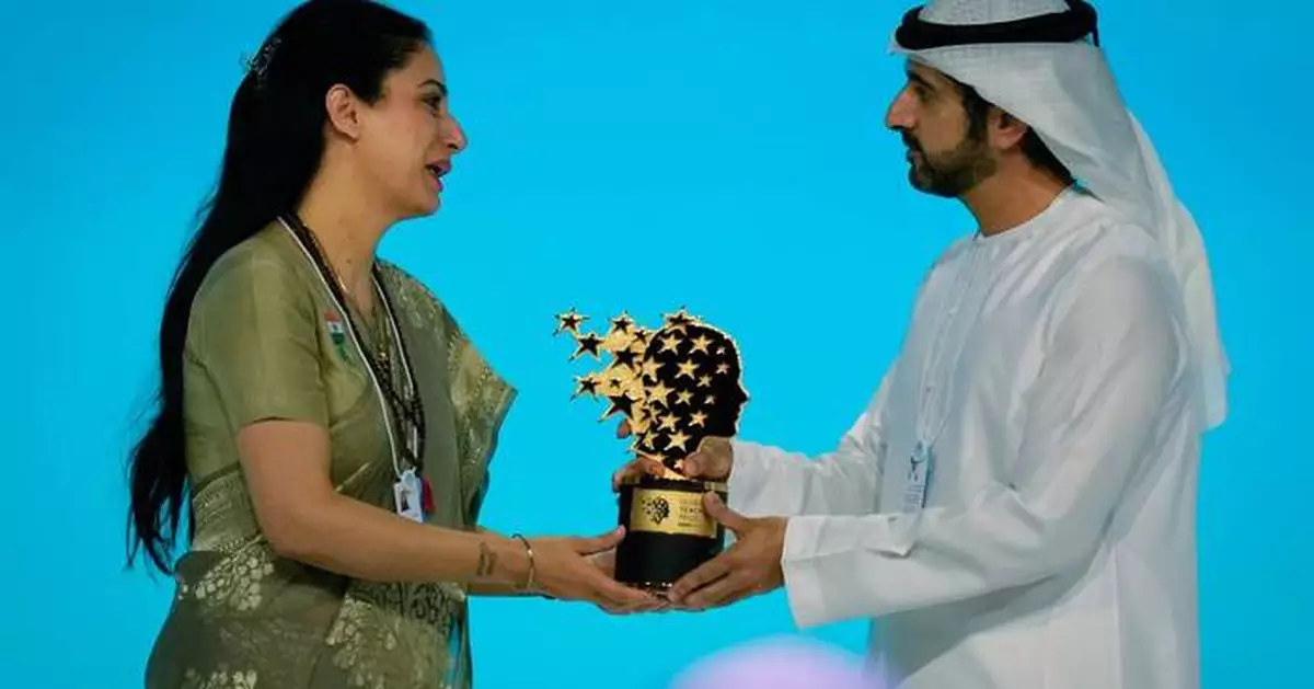 Indian teacher who created hundreds of learning centers wins $1 million Global Teacher Prize