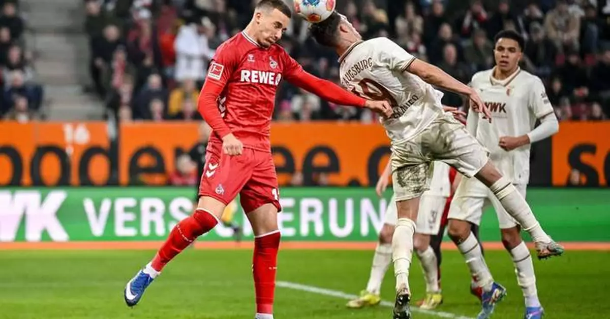 Augsburg beats Cologne to go record-equalling eight straight games unbeaten at home