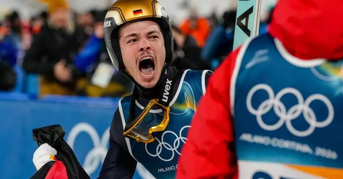 Philipp Raimund wins gold in thrilling normal hill ski jump at Milan Cortina Winter Olympics