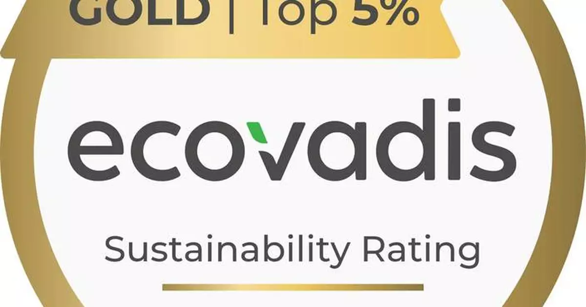 Stratasys Earns EcoVadis Gold Medal for Sustainability, Ranking in Top 5% of Global Companies Assessed