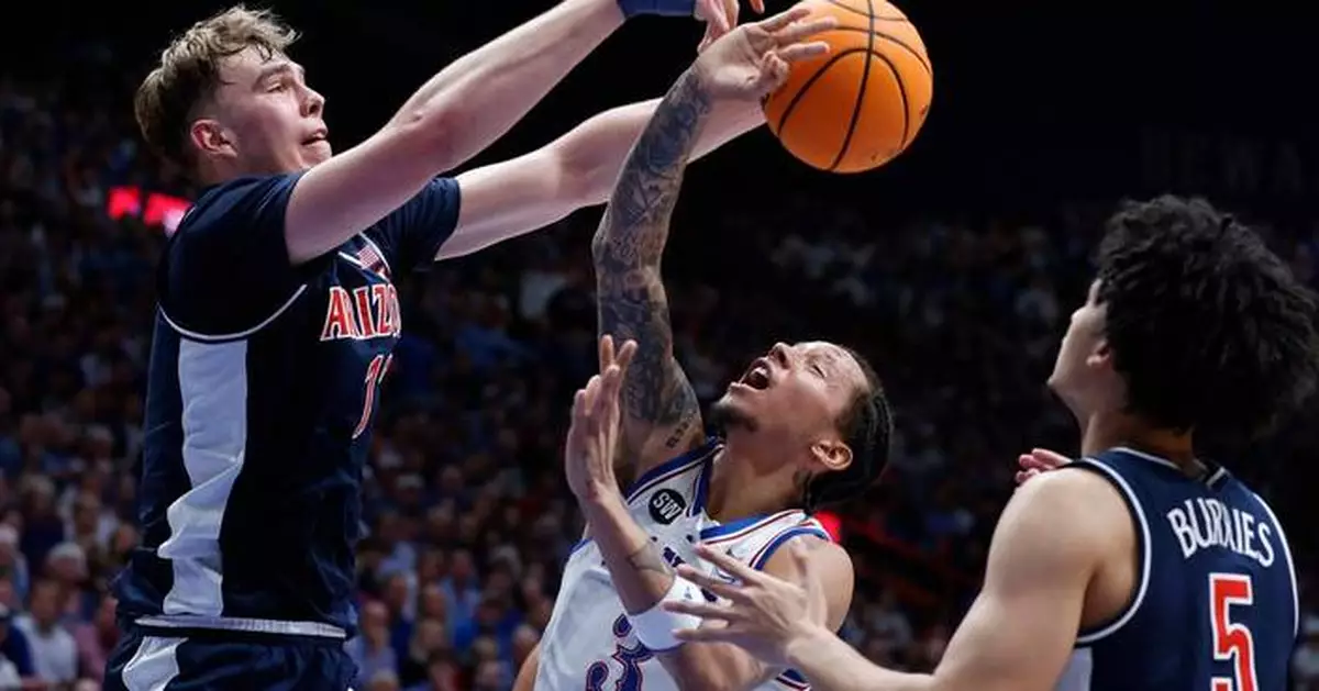No. 1 Arizona dives into rugged Big 12 stretch with a loss as part of AP Top 25 national slate