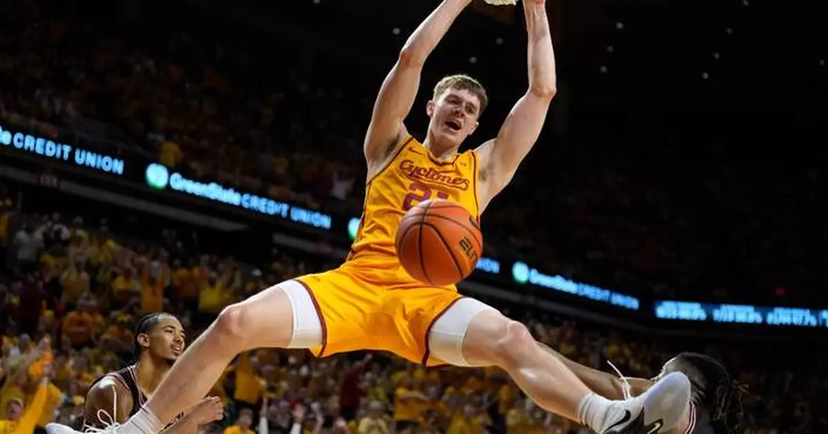Nate Heise hits go-ahead 3-pointer in No. 6 Iowa State's 70-67 win over No. 2 Houston
