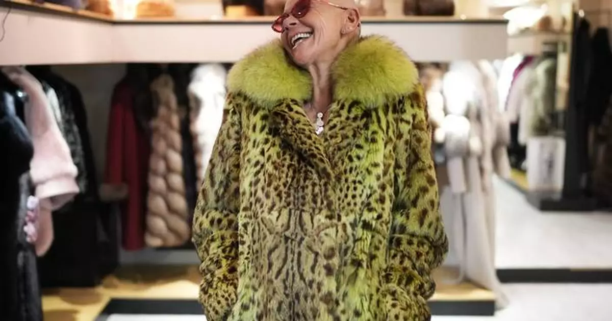 Fur remains a fixture in Cortina, the co-host city of the Winter Olympics, in photos