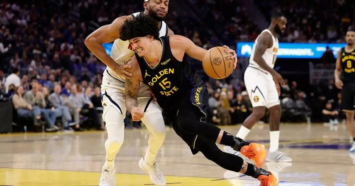 Podziemski's late scoring leads Warriors to a 128-117 win over the Nuggets