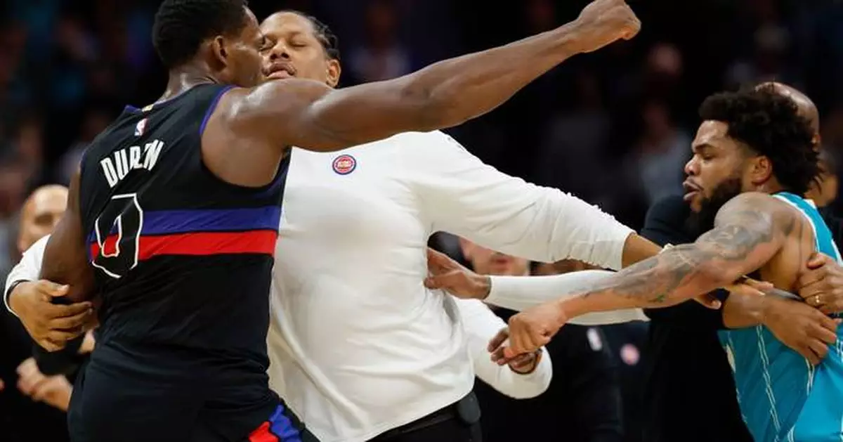 Four players ejected after Pistons and Hornets tussle in physical game won by Detroit