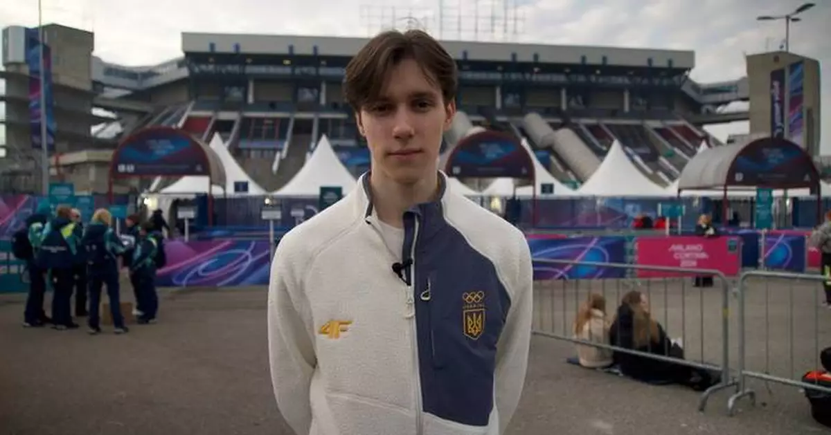 Ukraine's lone figure skater was exhausted worrying about his family. Now he's at the Olympics