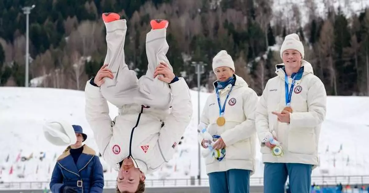 Backflip on the podium, breakthrough on the snow, as Ben Ogden hails new generation of US skiers