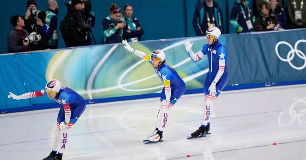 Italy's men and 2022 champion Canada's women win the Olympic team pursuit speedskating gold medals
