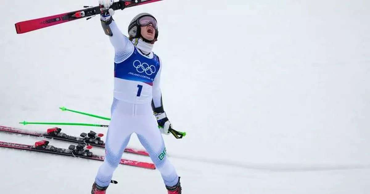 Brazil’s Lucas Pinheiro Braathen storms final run to win Olympic giant slalom, in photos