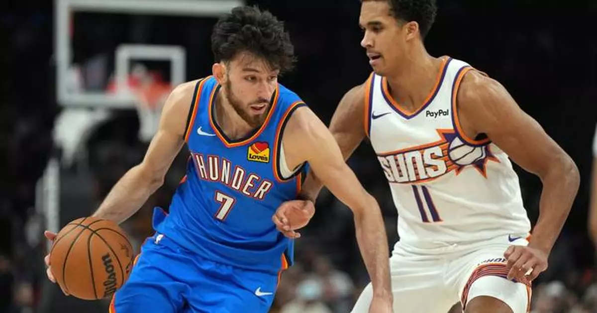 Jalen Williams scores 28 points and the Thunder cruise past the Suns, 136-109