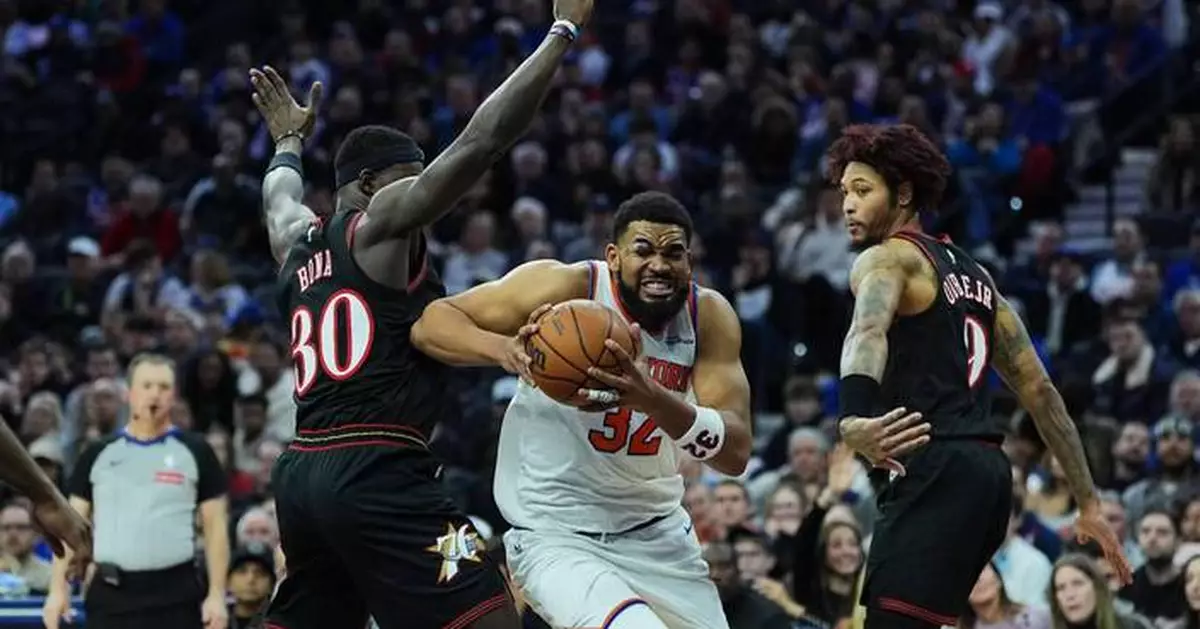 Alvarado and Bridges pace Knicks to a 138-89 rout of the 76ers