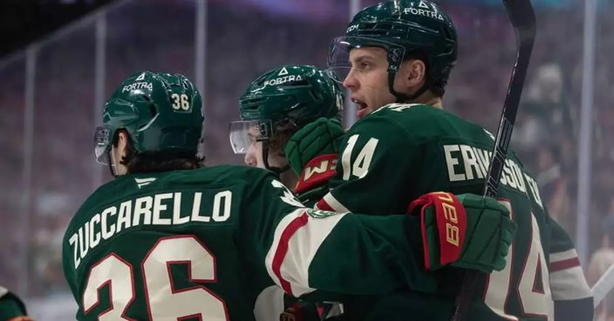 Wild beat Oilers 7-3, Hughes sets franchise record