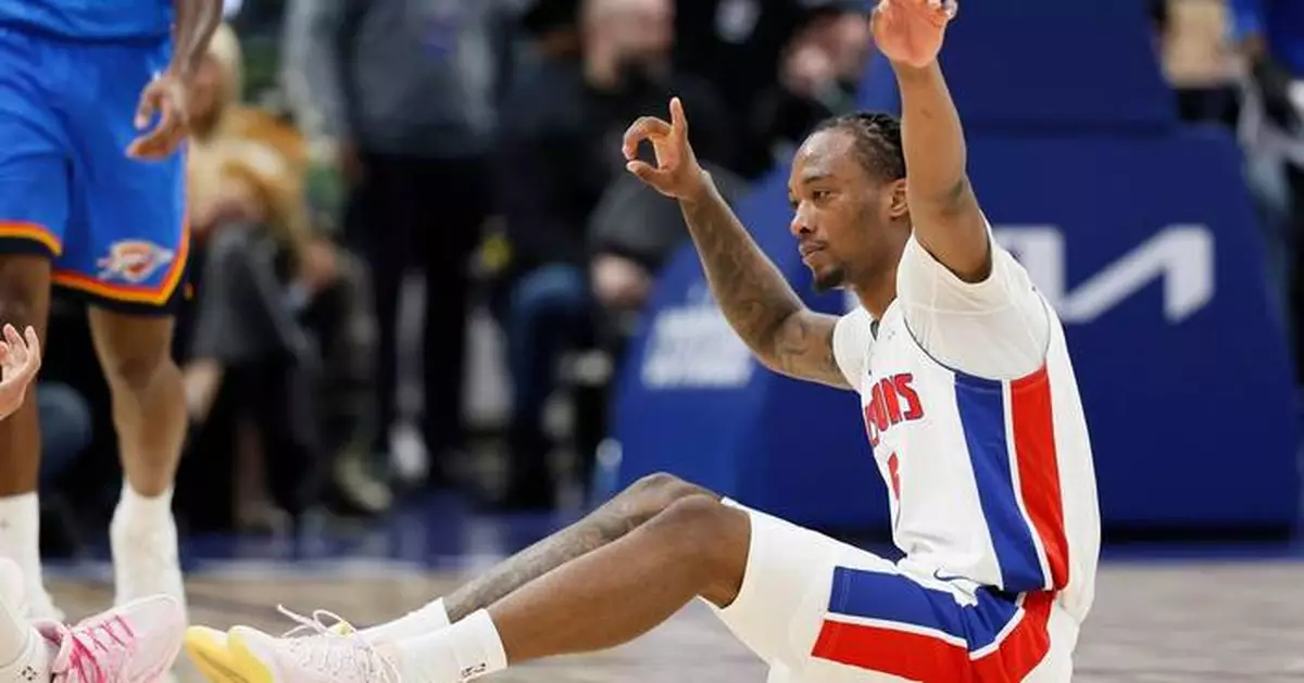Duren, Cunningham lead Pistons past short-handed Thunder, 124-116