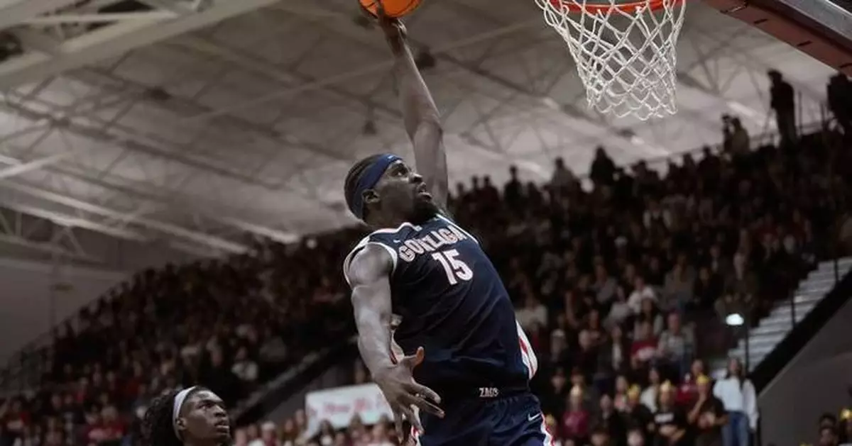 Ike powers No. 12 Gonzaga past Santa Clara into first place in WCC