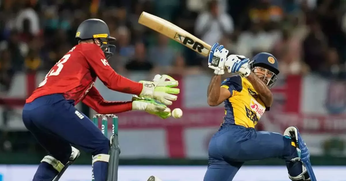 England wins rain-hit 2nd T20 against Sri Lanka by 6 wickets to clinch series ahead of World Cup