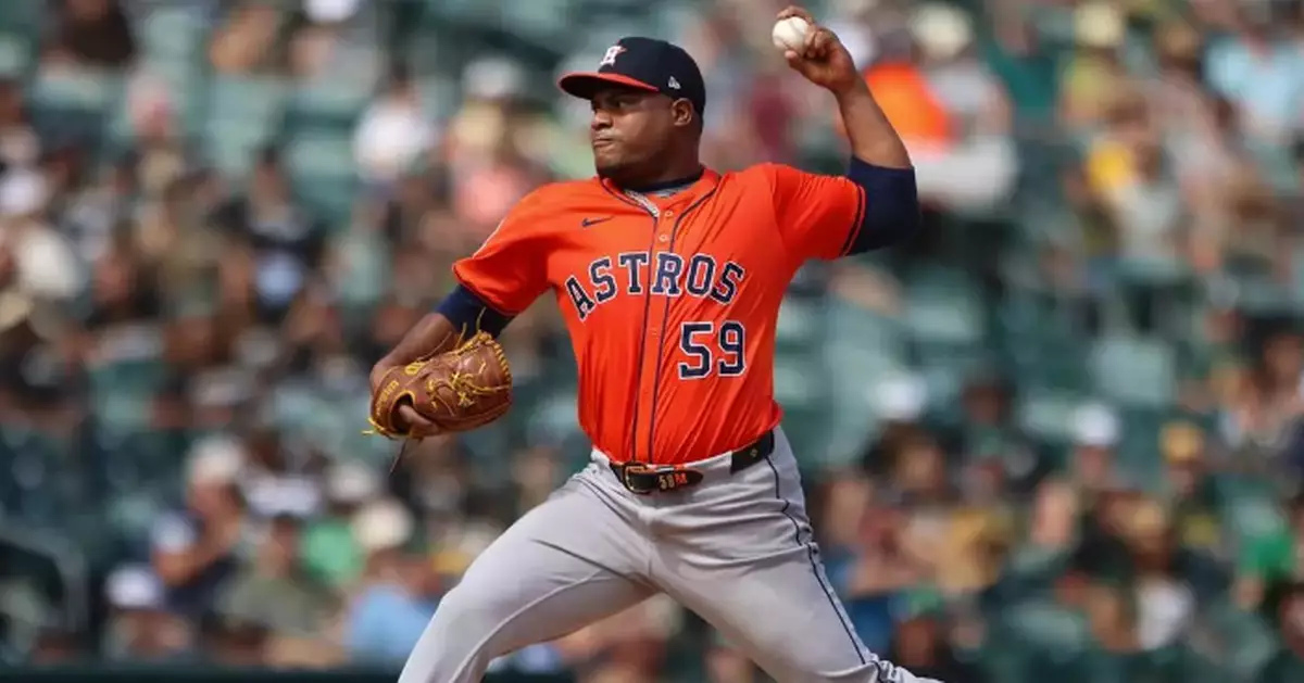 Tigers and pitcher Framber Valdez agree to $115 million, 3-year deal, AP source says