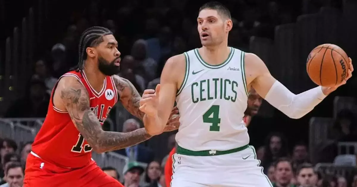 Celtics beat injury-riddled Bulls 124-105 as Vucevic scores 19 against his former team
