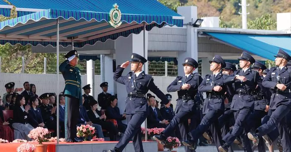 Customs Commissioner Celebrates New Officers at Hong Kong Customs College Passing-out Parade
