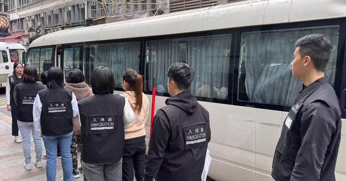 Immigration Department Arrests 43 Illegal Workers and 13 Employers in Recent Operations Across Hong Kong.