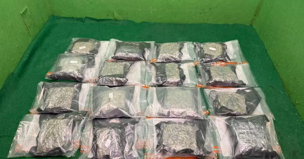 Customs Seize 9 Kilograms of Cannabis at Hong Kong Airport, Two Arrested for Drug Trafficking.