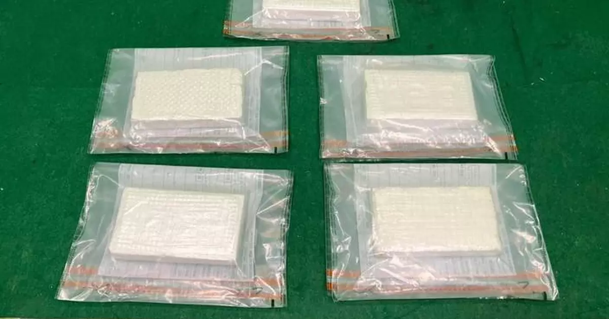 Hong Kong Customs Seizes 10 kg of Cocaine at Airport, Arrests Two Passengers