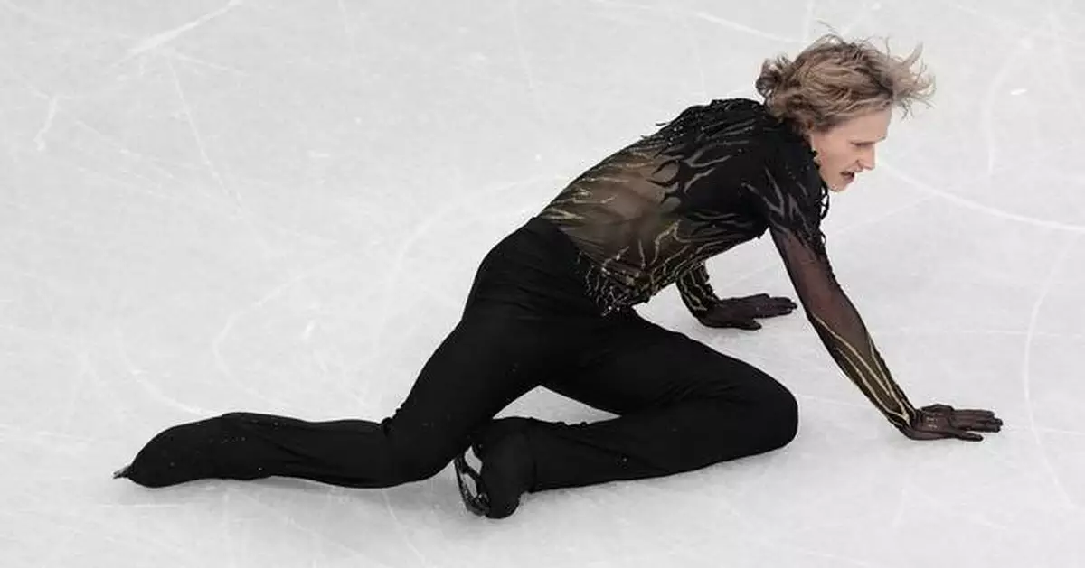 When Olympic dreams hit the ice: Photos of falls, flips and hard landings
